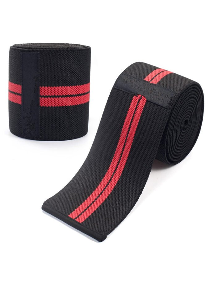 Powerlifting knee wrapping